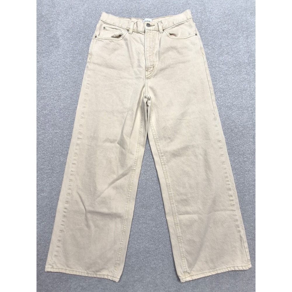 BDG Urban Outfitters Beige Wide Leg Baggy Jeans High Rise Skater Women's Size 30